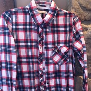 NWOT HOT TOPIC FLANNEL SHIRT size Sm SO CUTE